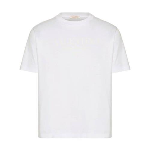 Valentino Garavani Vita T-shirts & Polos för män White, Herr