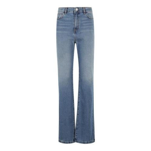 Federica Tosi Klassiska Denim Jeans med Fem Fickor Blue, Dam