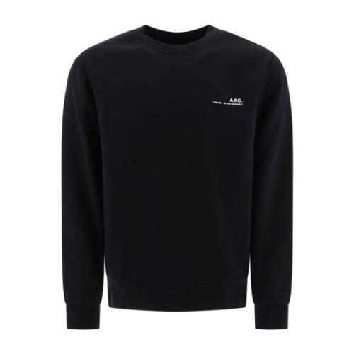 A.p.c. Svart Sweatshirt Aw24 Herrmode Black, Herr