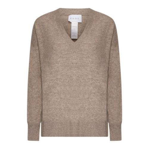 Kaos Dove Grey Sweaters Kollektion Brown, Dam