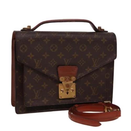 Louis Vuitton Vintage Pre-owned Canvas handvskor Brown, Dam