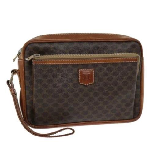 Celine Vintage Pre-owned Laeder kuvertvskor Brown, Dam