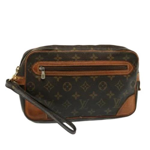 Louis Vuitton Vintage Pre-owned Canvas kuvertvskor Brown, Dam