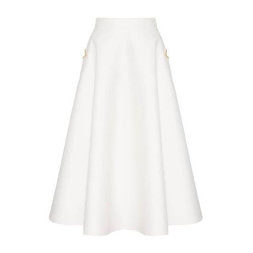 Valentino Garavani Vita Kjolar för Kvinnor Aw24 White, Dam