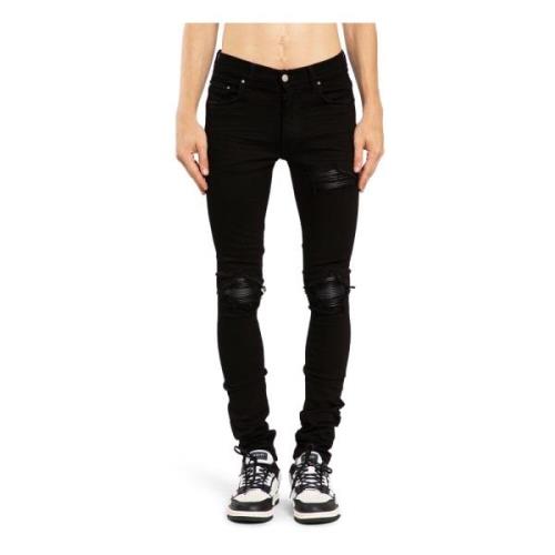 Amiri Svart Stretch Denim Skinny Jeans Black, Herr