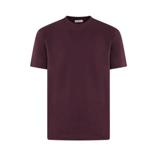 Valenza Interlock Supima T-shirt Röd Purple, Herr