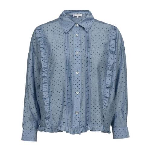 Co'Couture Matildacc Dot Blouse Ljusblå Blue, Dam