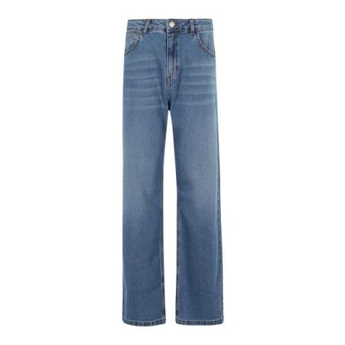 Federica Tosi Stiliga Denim Jeans med 5 Fickor Blue, Dam