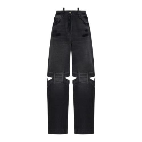 The Attico Svarta Jeans för Stiligt Utseende Black, Dam