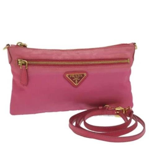 Prada Vintage Pre-owned Nylon prada-vskor Pink, Dam