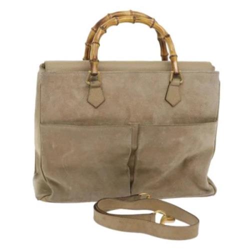 Gucci Vintage Pre-owned Mocka gucci-vskor Beige, Dam