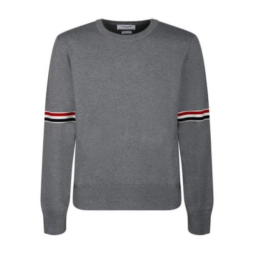 Thom Browne Milano Stripe Pullover Sweater Gray, Herr