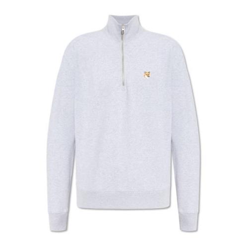 Maison Kitsuné Sweatshirt med dragkedja Gray, Herr