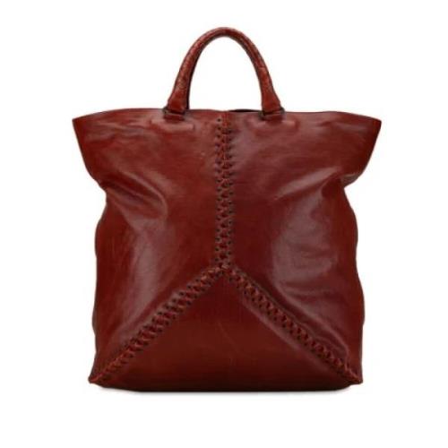 Bottega Veneta Vintage Pre-owned Laeder bottega-veneta-vskor Red, Dam