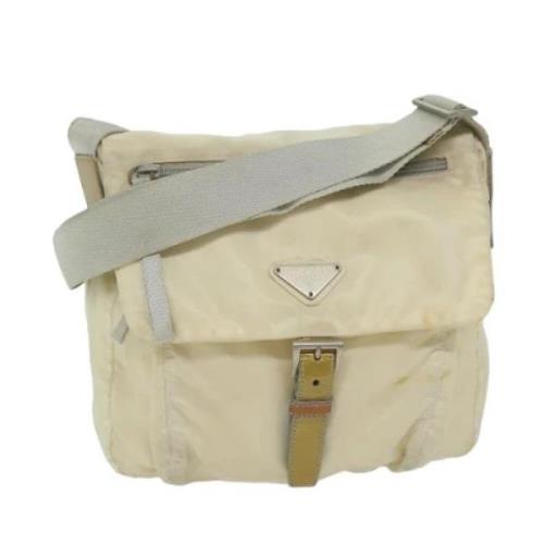 Prada Vintage Pre-owned Nylon prada-vskor White, Dam