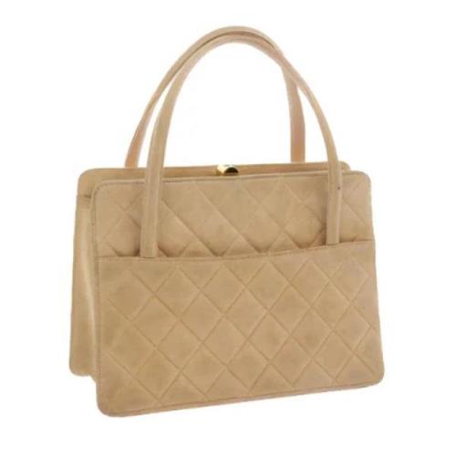 Chanel Vintage Pre-owned Mocka handvskor Beige, Dam