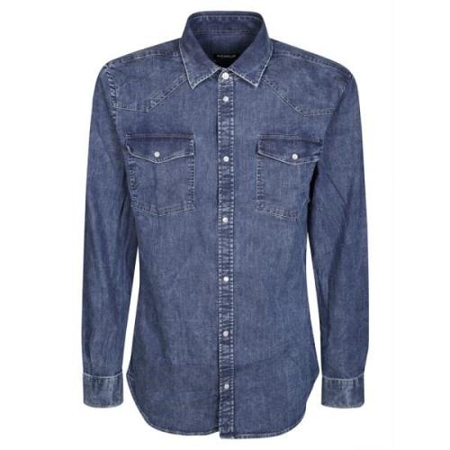 Dondup Denim Skjorta Blue, Herr