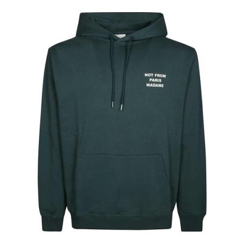 Drole de Monsieur Snygg Hoodie med Fängslande Slogan Green, Herr