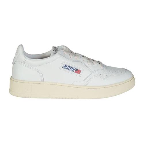 Autry Låga Läder Medalist Sneakers White, Herr