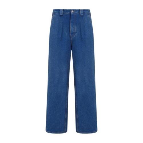 Marni Blå Bomullsjeans Aw24 Blue, Herr