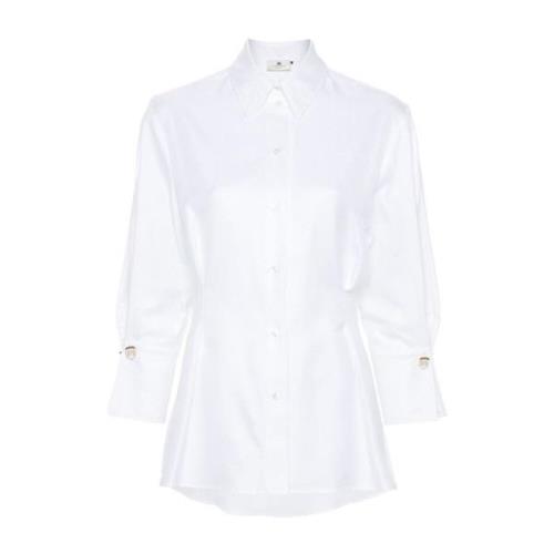 Elisabetta Franchi Vita Skjortor för Kvinnor Aw24 White, Dam