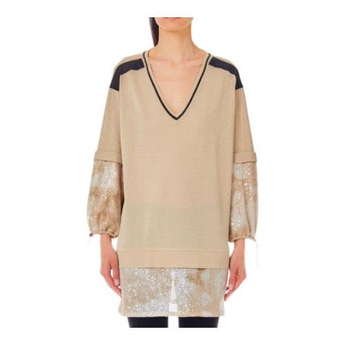 Liu Jo V-ringad Topp Beige, Dam