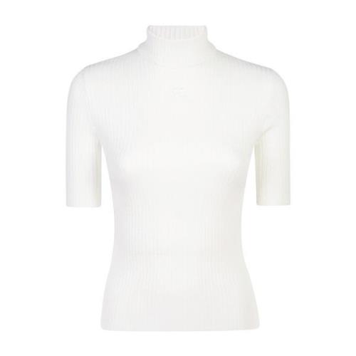 Courrèges Vit Sweatshirt Aw24 Dammode White, Dam