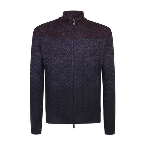 Corneliani Stilren Sweatshirt Blu/mattone Aw24 Blue, Herr