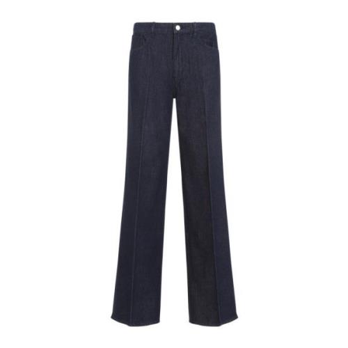 Theory Blå Jeans Dammode Aw24 Blue, Dam