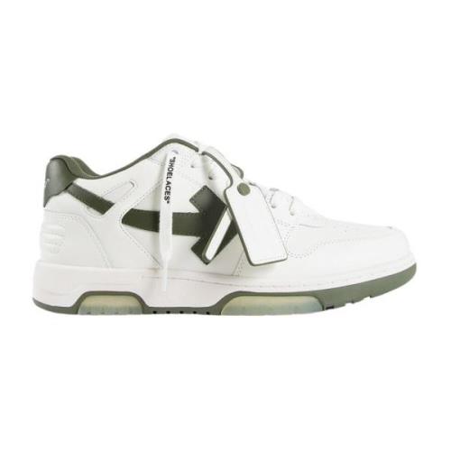 Off White Vita Kalvskinn Sneakers White, Herr