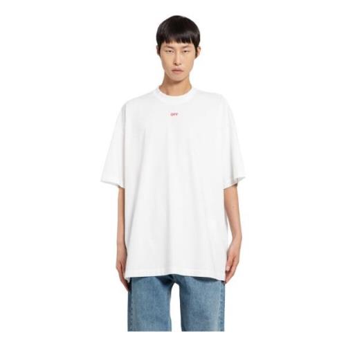 Off White Smile Arrow Skate Tee Vit White, Herr