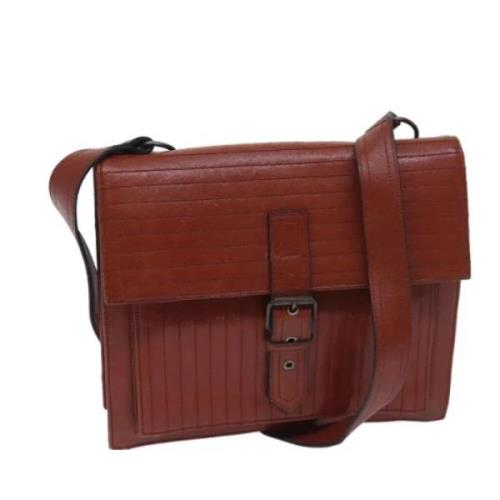 Yves Saint Laurent Vintage Pre-owned Laeder axelremsvskor Brown, Dam