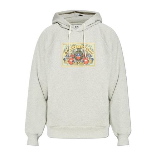 Bally Sweatshirt med logotyp Gray, Herr