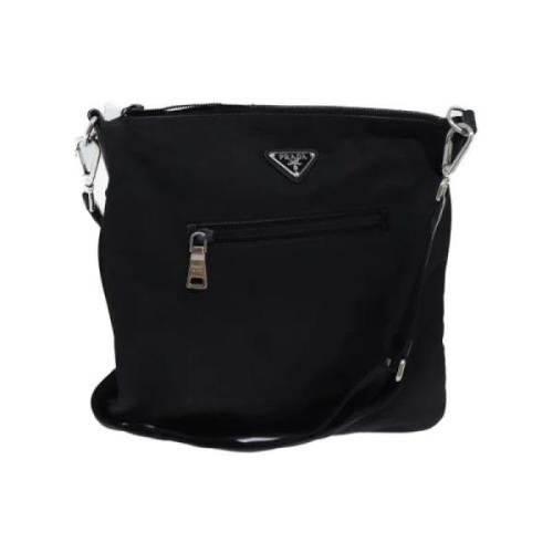 Prada Vintage Pre-owned Nylon prada-vskor Black, Dam