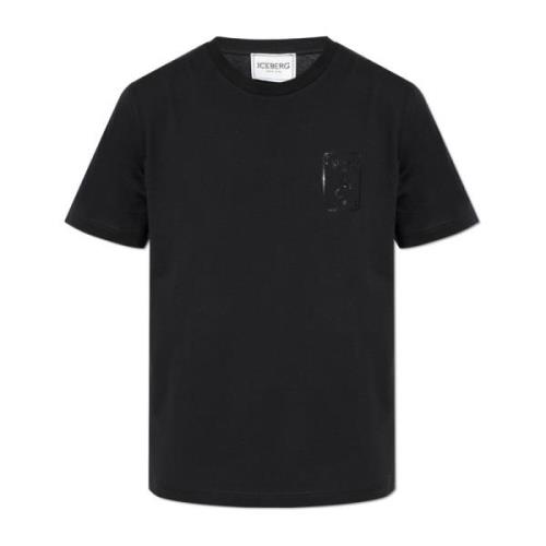 Iceberg T-shirt med tryck Black, Herr