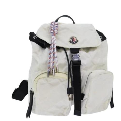 Moncler Pre-owned Pre-owned Nylon ryggsckar White, Dam