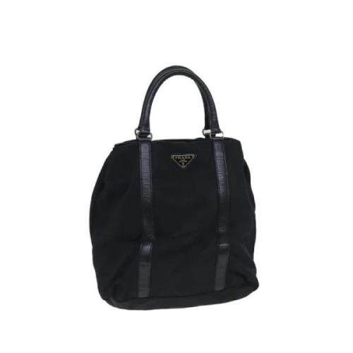 Prada Vintage Pre-owned Nylon handvskor Black, Dam