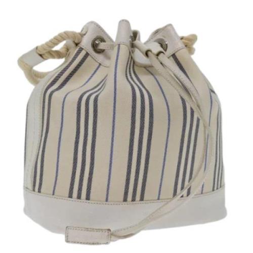 Burberry Vintage Pre-owned Canvas totevskor White, Dam