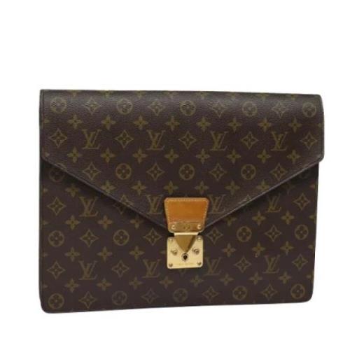 Louis Vuitton Vintage Pre-owned Canvas portfljer Brown, Dam