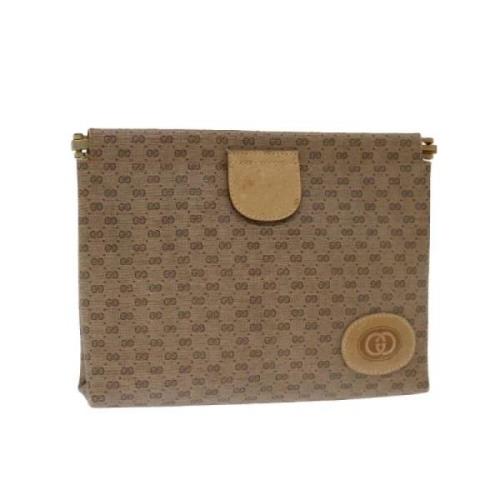 Gucci Vintage Pre-owned Canvas gucci-vskor Beige, Dam