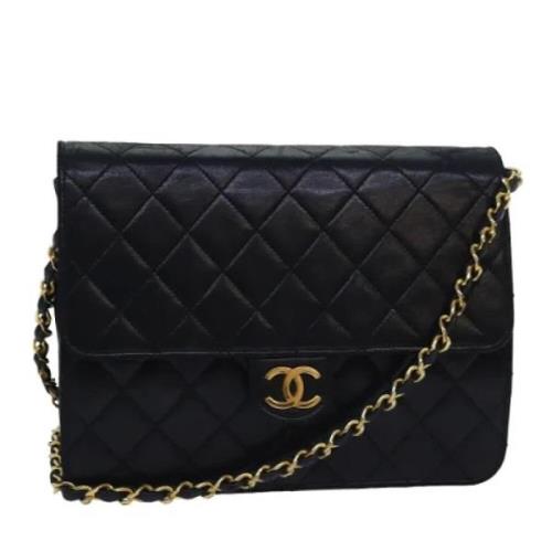 Chanel Vintage Pre-owned Laeder axelremsvskor Black, Dam