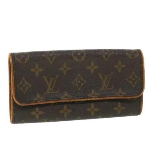 Louis Vuitton Vintage Pre-owned Canvas kuvertvskor Brown, Dam