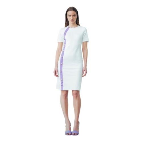 Gaëlle Paris Elegant Midi Klänning White, Dam