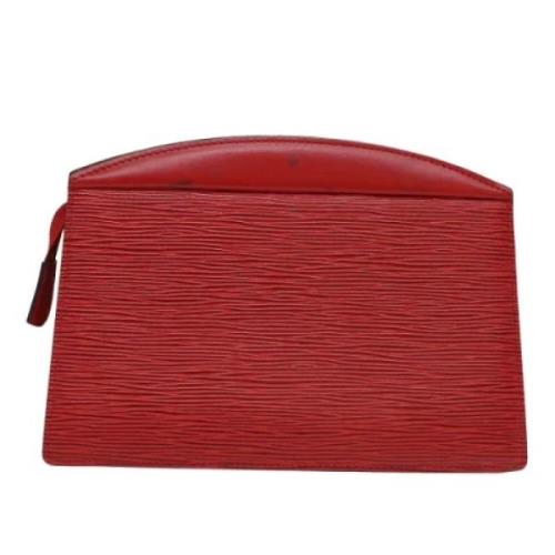 Louis Vuitton Vintage Pre-owned Laeder kuvertvskor Red, Dam