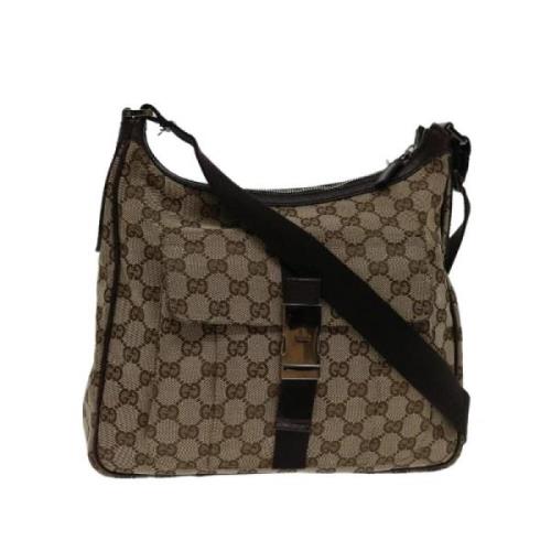 Gucci Vintage Pre-owned Canvas gucci-vskor Beige, Dam