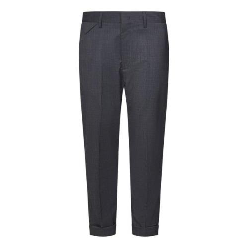 Low Brand Grå Slim Fit Byxor Aw24 Gray, Herr