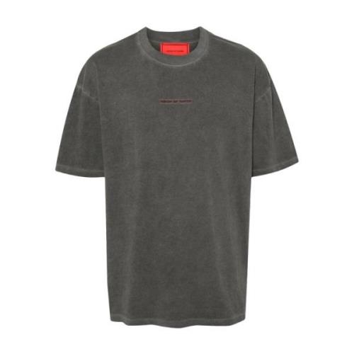 Vision OF Super Grå Bomull Logo T-shirt Gray, Herr