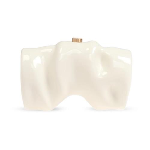 Cult Gaia Clutch Scrunch Beige, Dam