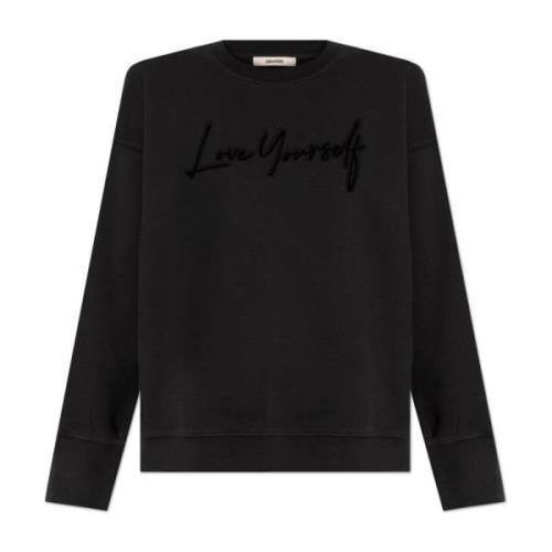 Zadig & Voltaire Sweatshirt Oscar Black, Dam