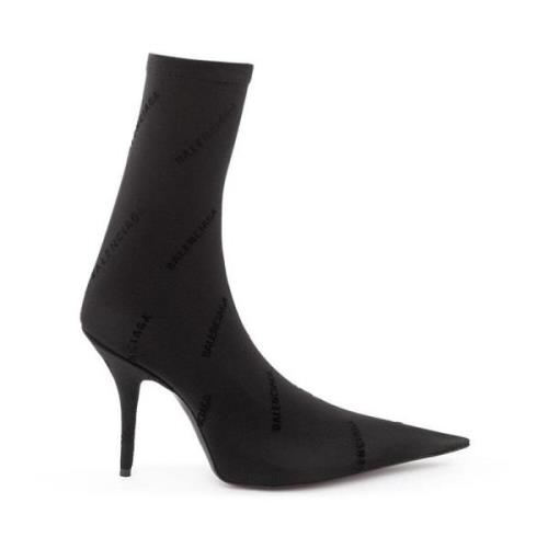 Balenciaga Svart Spandex Boot Black, Dam